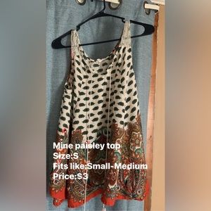 Mine paisley top